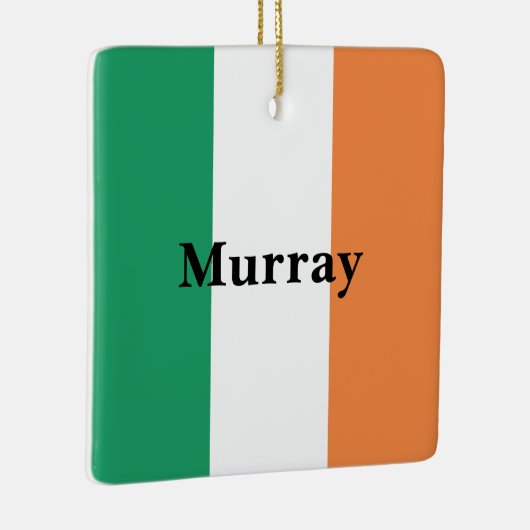 Ierse achternaam Custom Keramisch Ornament (Rechts)