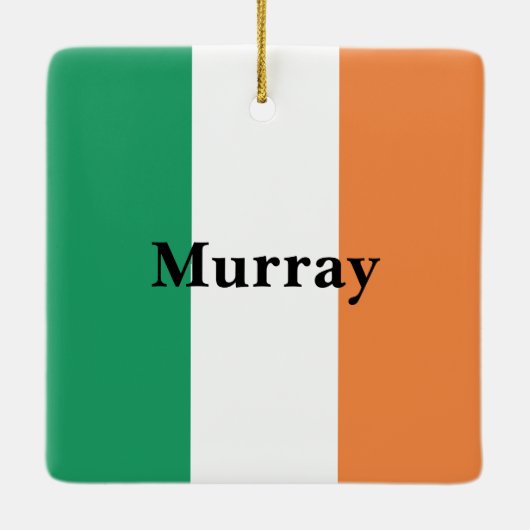 Ierse achternaam Custom Keramisch Ornament (Achterkant)