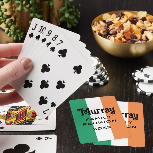 Ierse achternaam Custom Pokerkaarten (Insitu)