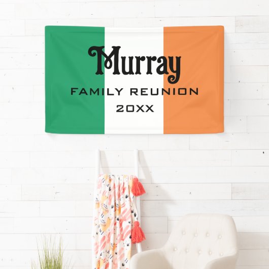 Ierse achternaam Custom Spandoek (Insitu)