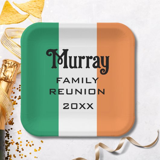 Ierse achternaam Naam op maat  Papieren Bordje