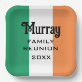 Ierse achternaam Naam op maat  Papieren Bordje (Voorkant)