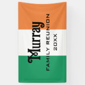Ierse Achternaam Naam op maat  Spandoek (Verticaal)