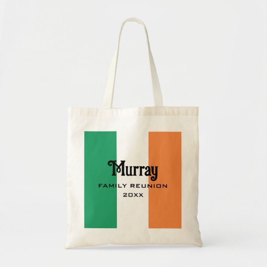 Ierse Achternaam Naam op maat Tote Bag (Voorkant)