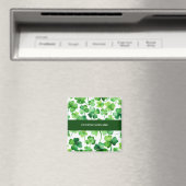 Ierse achternaam Waterverf Shamrock Magneet (Insitu (Vaatwasser))