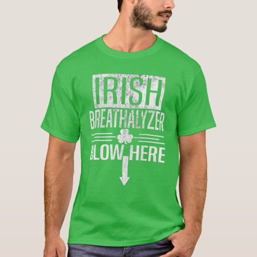 Ierse ademhaler St Patricks Day Adult Humor Sha T-shirt (Voorkant)