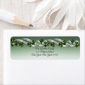 Ierse adresetiketten shamrocken en linten etiket (Insitu)