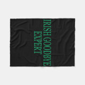 Ierse afscheid expert funny St. Patrick's Day _1 Fleece Deken (Voorkant (Horizontaal))