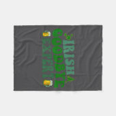Ierse Afscheid Expert Grappig St. Patrick's Dag Gr Fleece Deken (Voorkant (Horizontaal))
