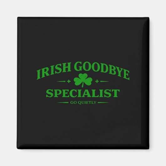 Ierse afscheid specialist grappige st. patrick's d magneet (Voorkant)