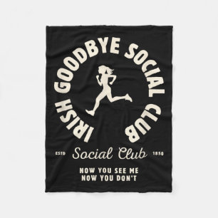 Ierse Afscheids Social Club Funny Ierse Uitgangen Fleece Deken