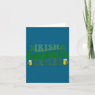 Ierse Afscheidsdeskundige Funny St. Patrick's Day Kaart