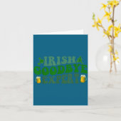 Ierse Afscheidsdeskundige Funny St. Patrick's Day Kaart (Gele Bloem)