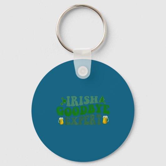 Ierse Afscheidsdeskundige Grappig St. Patrick's Da Sleutelhanger (Voorkant)