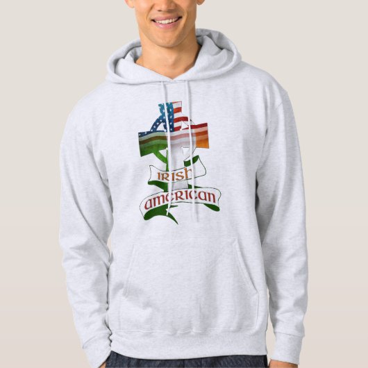 Ierse Amerikaanse Celtic Cross Hoodies (Voorkant)