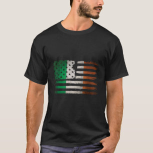 Ierse Amerikaanse Ierse vlag Dual Citizen Pride T-shirt