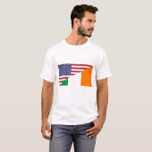Ierse Amerikaanse Mannen T-Shirt (Voorkant volledig)