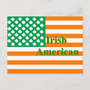Ierse Amerikaanse vlag Briefkaart