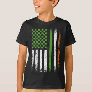 Ierse Amerikaanse Vlag Ierland Vlag jongen T-shirt
