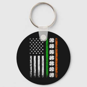 Ierse Amerikaanse vlag Ierland vlag St. Patrick's Sleutelhanger