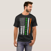 Ierse Amerikaanse vlag Ierse vlag St Patrick's Day T-shirt (Voorkant volledig)