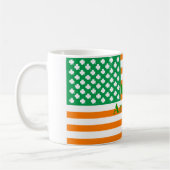 Ierse Amerikaanse vlag Koffiemok (Links)