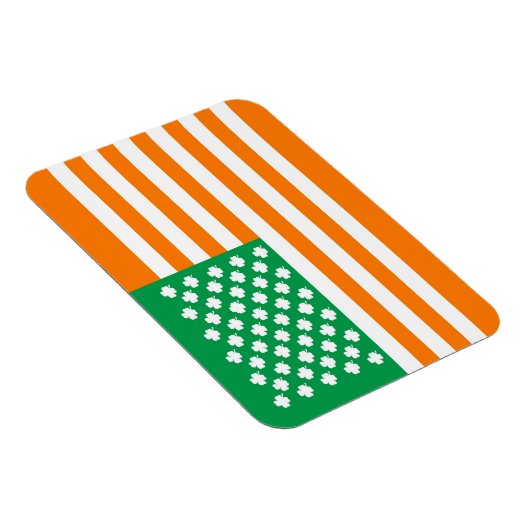 Ierse Amerikaanse vlag Magneet (Rechterzijde)