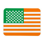 Ierse Amerikaanse vlag Magneet (Horizontaal)