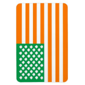Ierse Amerikaanse vlag Magneet (Verticaal)