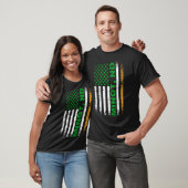 Ierse Amerikaanse vlag Minot, ND T-shirt (Unisex)