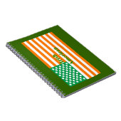 Ierse Amerikaanse vlag Notitieboek (Rechterzijde)