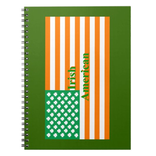 Ierse Amerikaanse vlag Notitieboek (Voorkant)