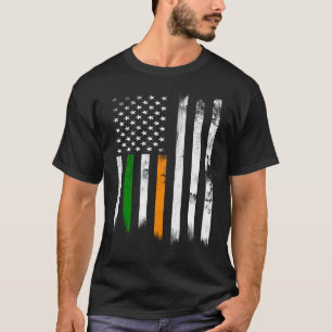 Ierse Amerikaanse Vlag Patriotische Ierland Vlag S T-shirt