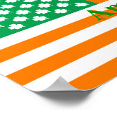 Ierse Amerikaanse vlag Poster (Hoek)
