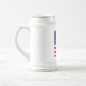 Ierse Amerikaanse vlag Shamrock Clover St. Patrick Bierpul (Links)