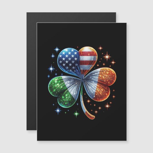 Ierse Amerikaanse vlag ST. PATRICKS DAG (Voorkant / Achterkant)