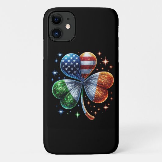 Ierse Amerikaanse vlag ST PATRICKS DAG Case-Mate iPhone Case (Achterkant)
