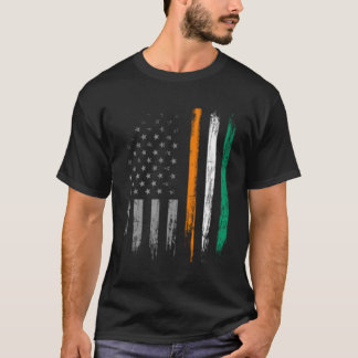 Ierse Amerikaanse vlag St Patrick's Day T-shirt