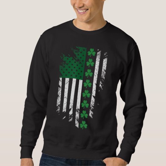 Ierse Amerikaanse vlag St. Patrick's Day Trui (Voorkant)