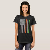 Ierse Amerikaanse vlag T-shirt (Voorkant volledig)