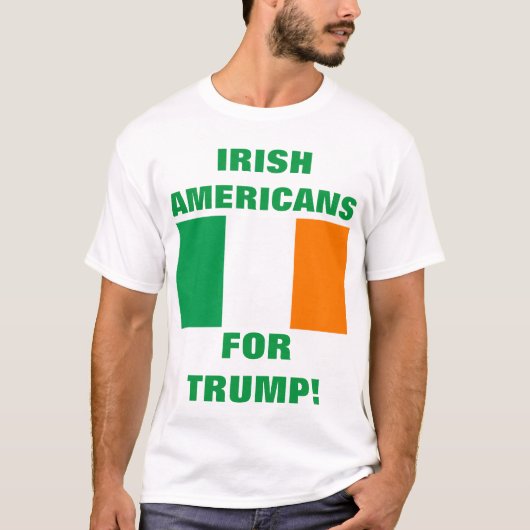 IERSE AMERIKANEN VOOR TRUMP T-SHIRT (Voorkant)