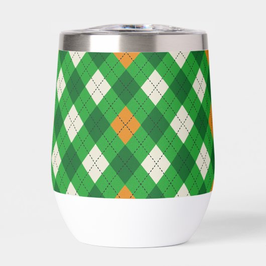 Ierse argyle in de kleuren van St. Patrick's Day (Voorkant)