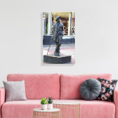 Ierse auteur James Joyce, Dublin sculptuur print (Insitu (Woonkamer))