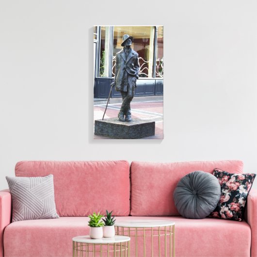 Ierse auteur James Joyce, Dublin sculptuur print (Insitu (Woonkamer))