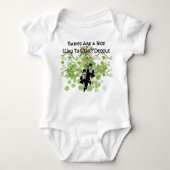 Ierse Baby Leprechaun Blessing Romper (Voorkant)