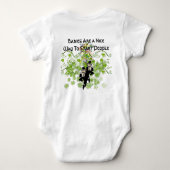 Ierse Baby Leprechaun Blessing Romper (Achterkant)