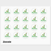 Ierse baby shower bedank sticker (Vel)