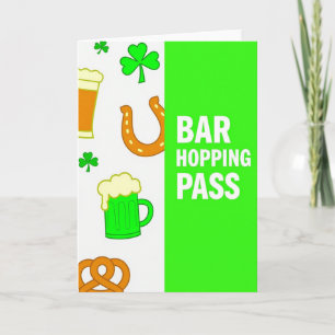 Ierse Bar Hopping Pas Kaart