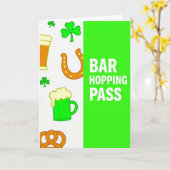 Ierse Bar Hopping Pas Kaart (Gele Bloem)