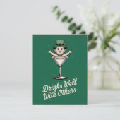Ierse Bar Humor St. Patrick's Dag Kaart (Staand voorkant)